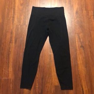ATHLETA rise up rib 7/8 tight black